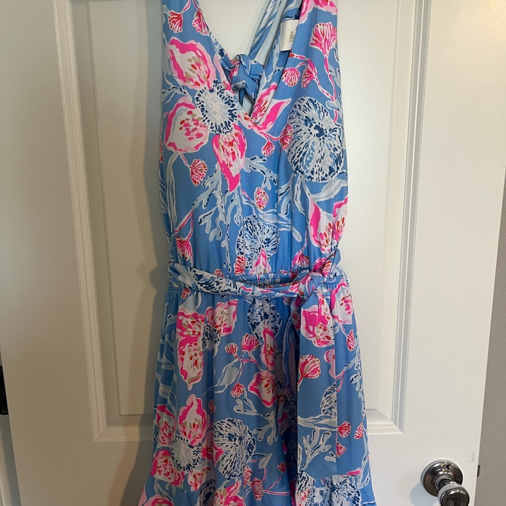 NEW with Tags: Lilly Pulitzer Blue and Pink Floral Dress